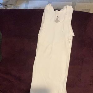 White tank tops size small, thin 100% cotton Hanes